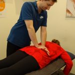 manipulations by an osteopath for back pain